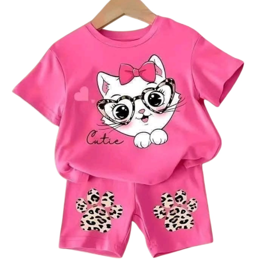 Baby & Kids 2pcs Printed T-shirt Set (3mths-6yrs)