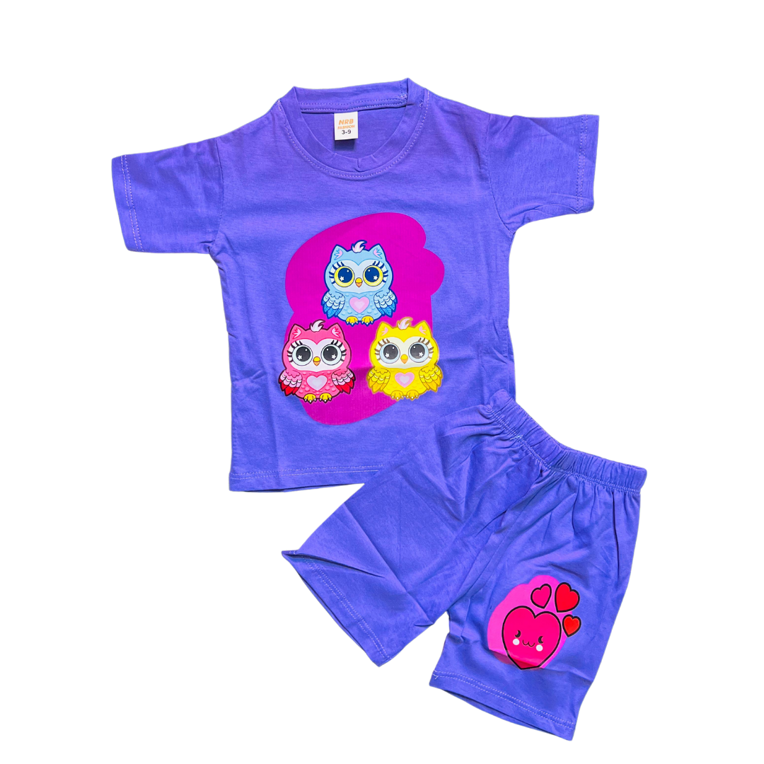 Baby & Kids 2pcs Printed T-shirt Set (3mths-6yrs)