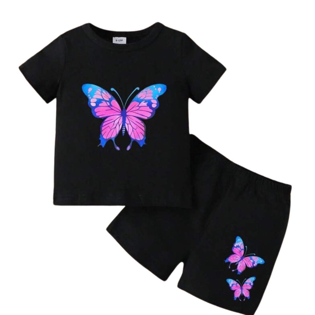 Baby & Kids 2pcs Printed T-shirt Set (3mths-8yrs)