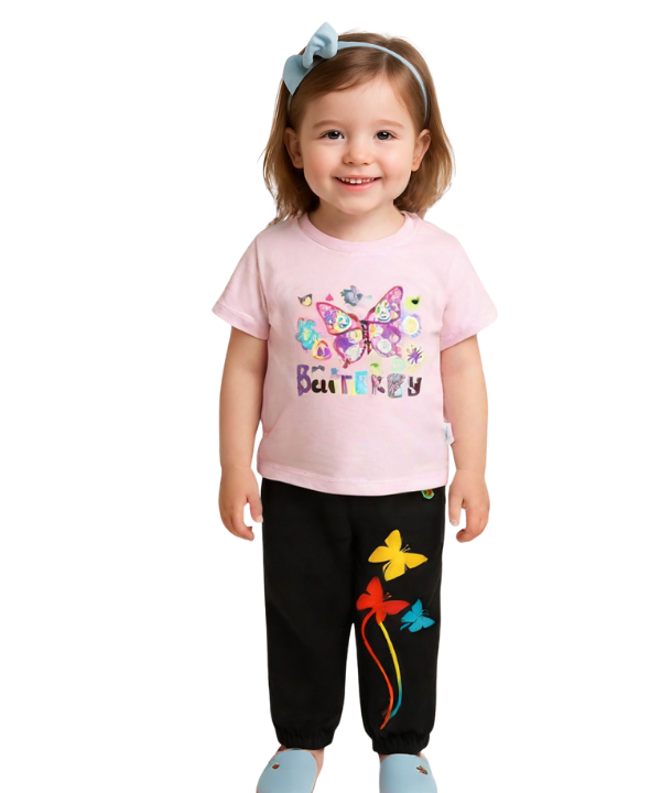 Baby & Kids 2pcs Printed T-shirt Set (3mths-12yrs)