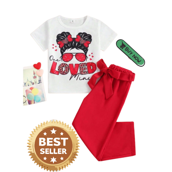 Baby & Kids 2pcs Printed T-shirt Set (3mths-12yrs)