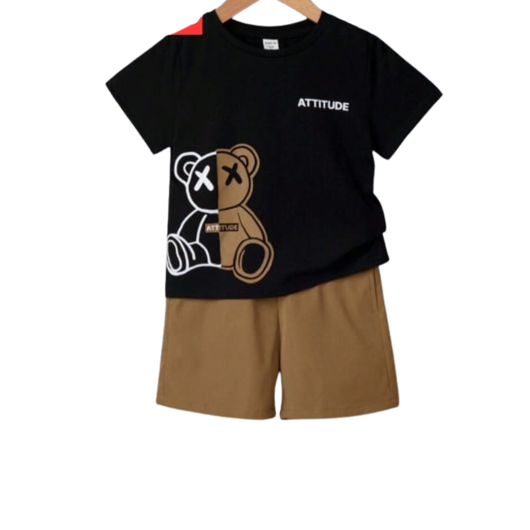 Baby & Kids 2pcs Printed T-shirt Set (3mths-12yrs)