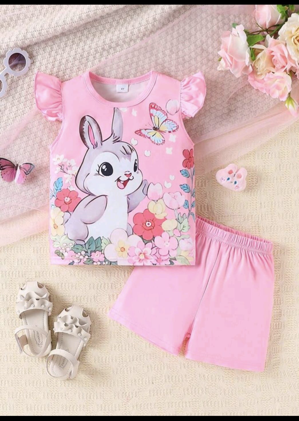 Baby & Kids 2pcs Printed T-shirt Set (3mths-6yrs)