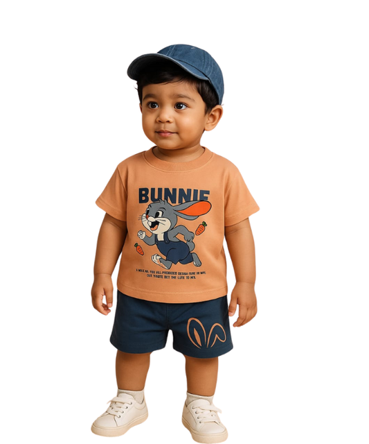 Baby & Kids 2pcs Printed T-shirt Set (3mths-6yrs)