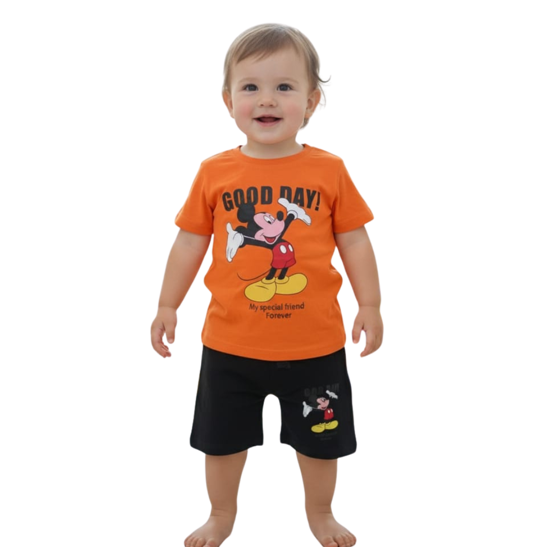 Baby & Kids 2pcs Printed T-shirt Set (3mths-6yrs)