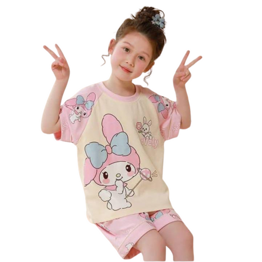 Baby & Kids 2pcs Printed T-shirt Set (3mths-6yrs)