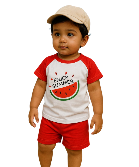 Baby & Kids 2pcs Printed T-shirt Set (3mths-6yrs)
