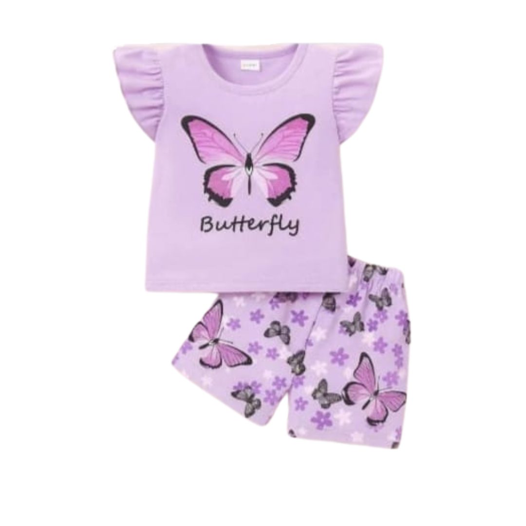 Baby & Kids 2pcs Printed T-shirt Set (3mths-6yrs)
