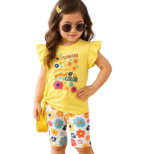 Baby & Kids 2pcs Printed T-shirt Set (3mths-6yrs)