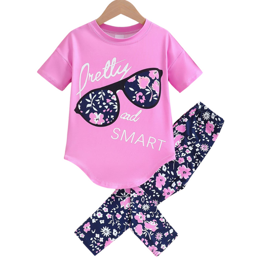 Baby & Kids 2pcs Printed T-shirt Set (3mths-12yrs)