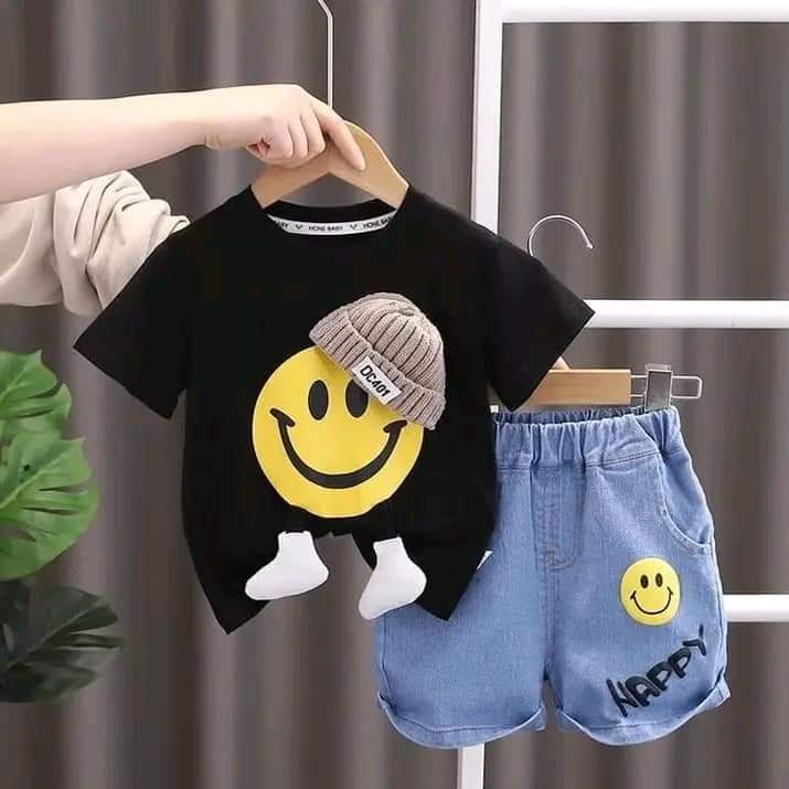 Baby & Kids 2pcs Printed T-shirt Set (3mths-6yrs)