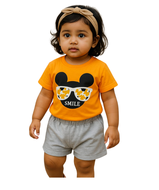Baby & Kids 2pcs Printed T-shirt Set (3mths-6yrs)