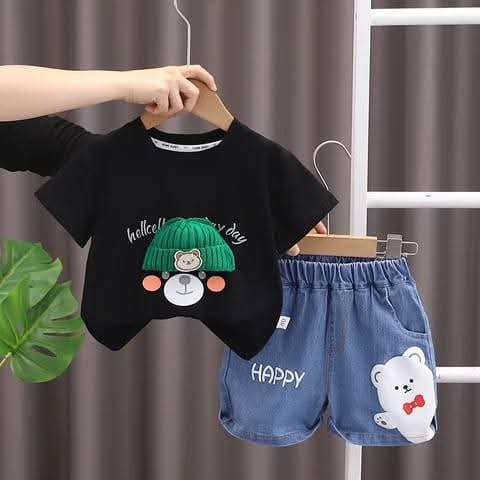Baby & Kids 2pcs Printed T-shirt Set (3mths-6yrs)