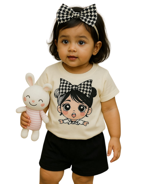 Baby & Kids 2pcs Printed T-shirt Set (3mths-6yrs)