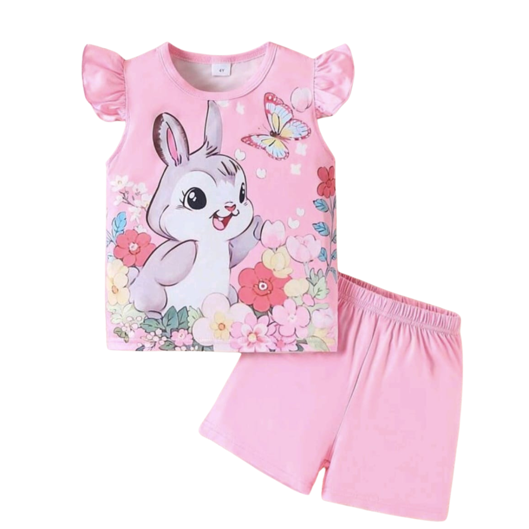 Baby & Kids 2pcs Printed T-shirt Set (3mths-6yrs)