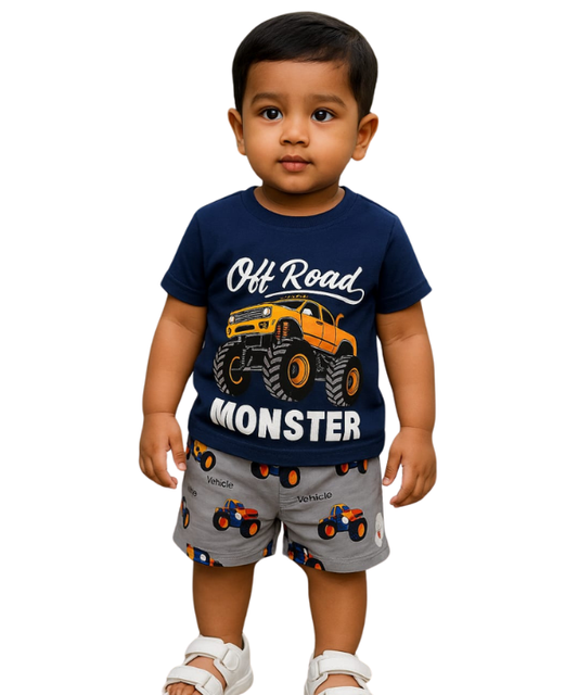 Baby & Kids 2pcs Printed T-shirt Set (3mths-6yrs)