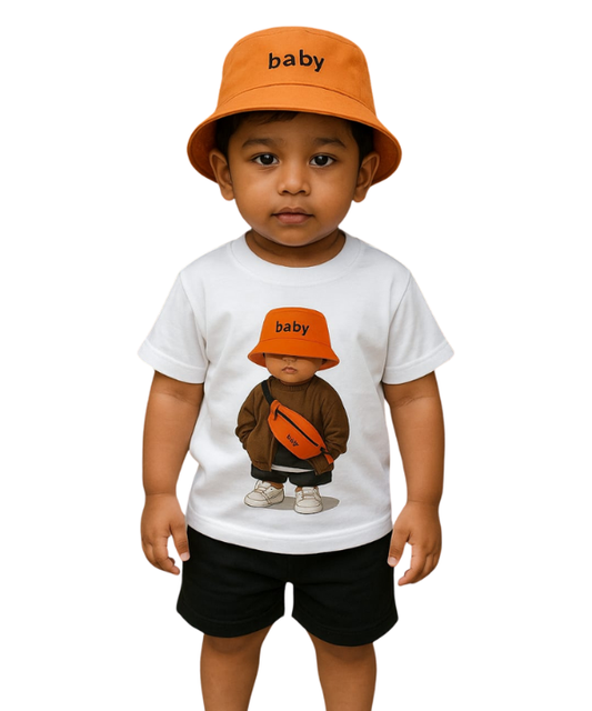 Baby & Kids 2pcs Printed T-shirt Set (3mths-6yrs)