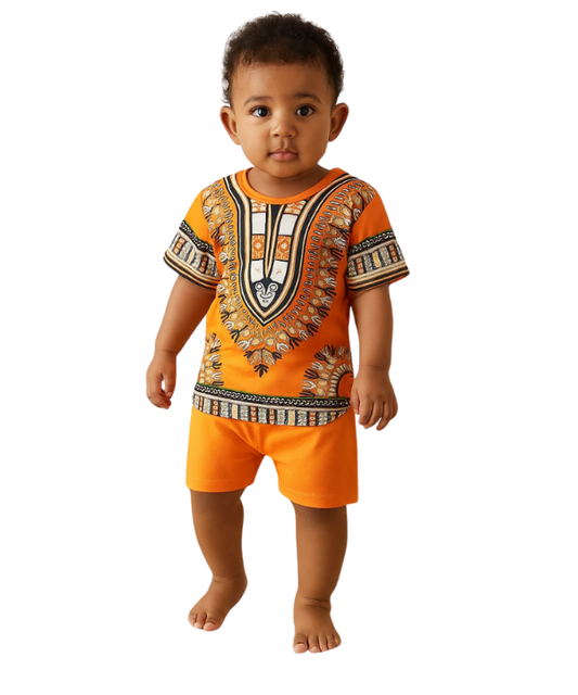 Baby & Kids 2pcs Printed T-shirt Set (3mths-6yrs)