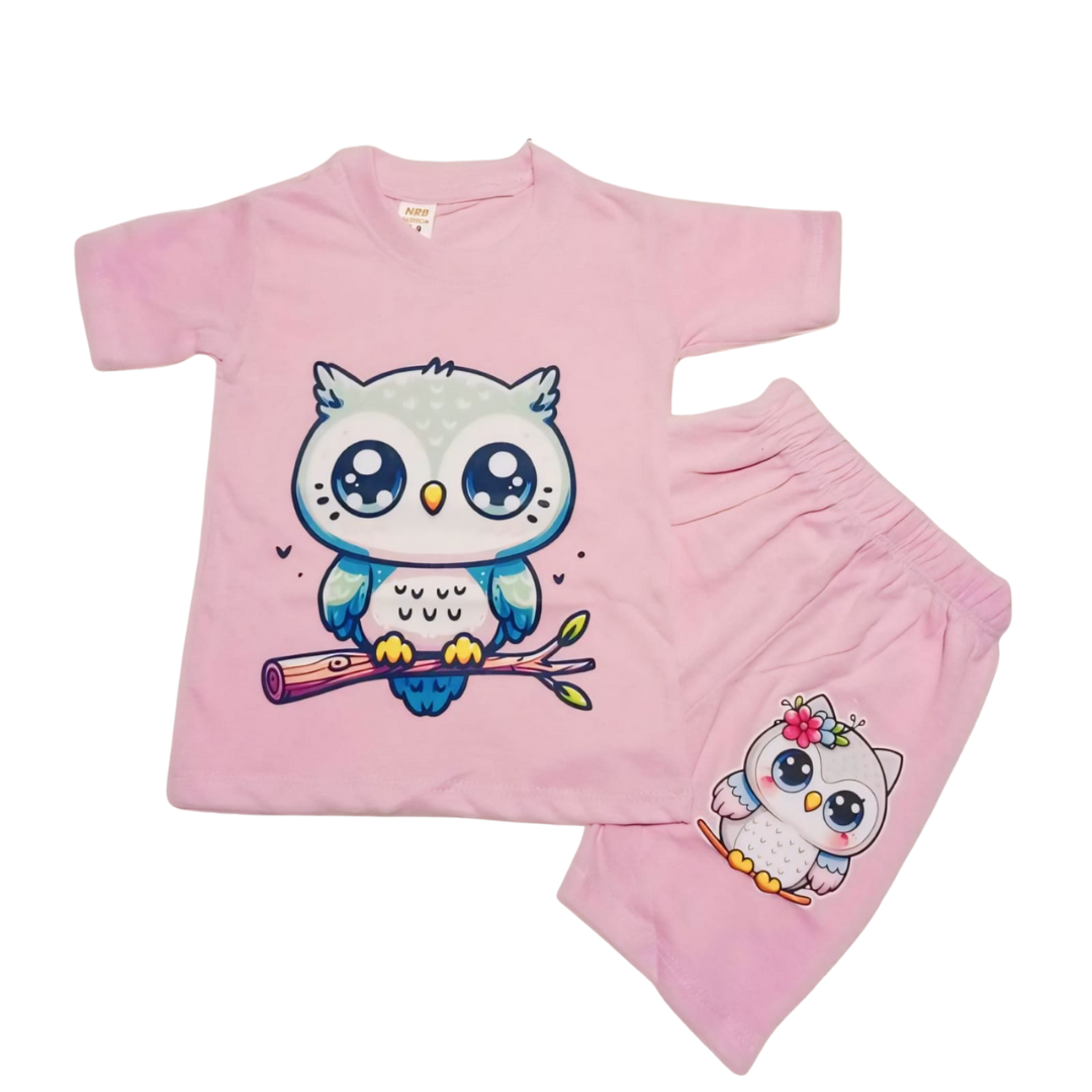 Baby & Kids 2pcs Printed T-shirt Set (3mths-6yrs)
