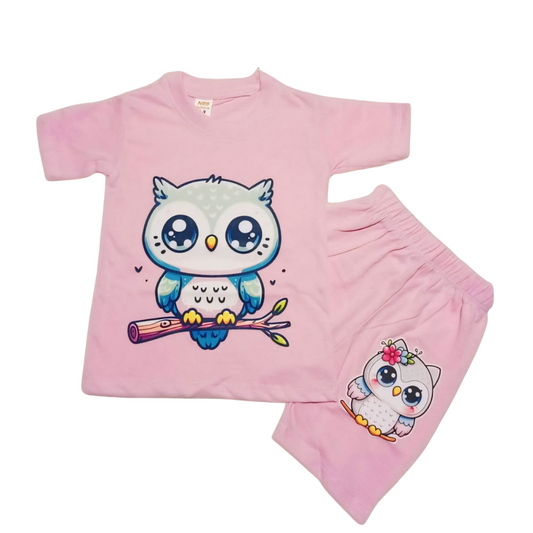 Baby & Kids 2pcs Printed T-shirt Set (3mths-6yrs)