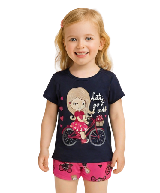 Baby & Kids 2pcs Printed T-shirt Set (3mths-6yrs)