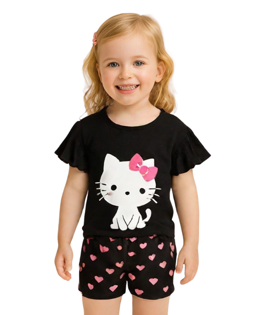 Baby & Kids 2pcs Printed T-shirt Set (3mths-6yrs)