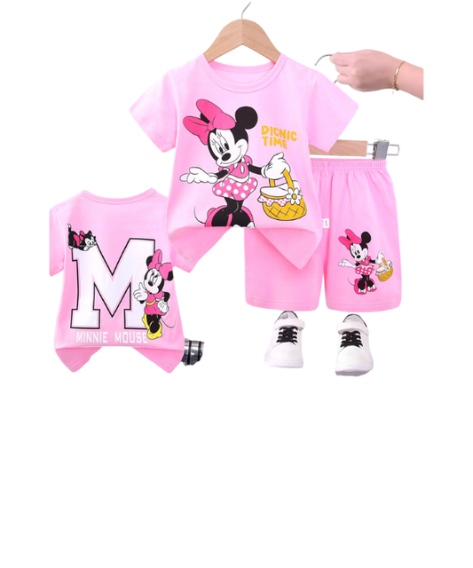 Baby & Kids 2pcs Printed T-shirt Set (3mths-6yrs)