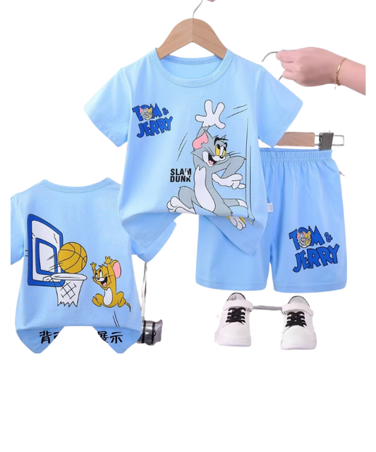 Baby & Kids 2pcs Printed T-shirt Set (3mths-6yrs)