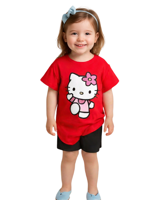 Baby & Kids 2pcs Printed T-shirt Set (3mths-6yrs)