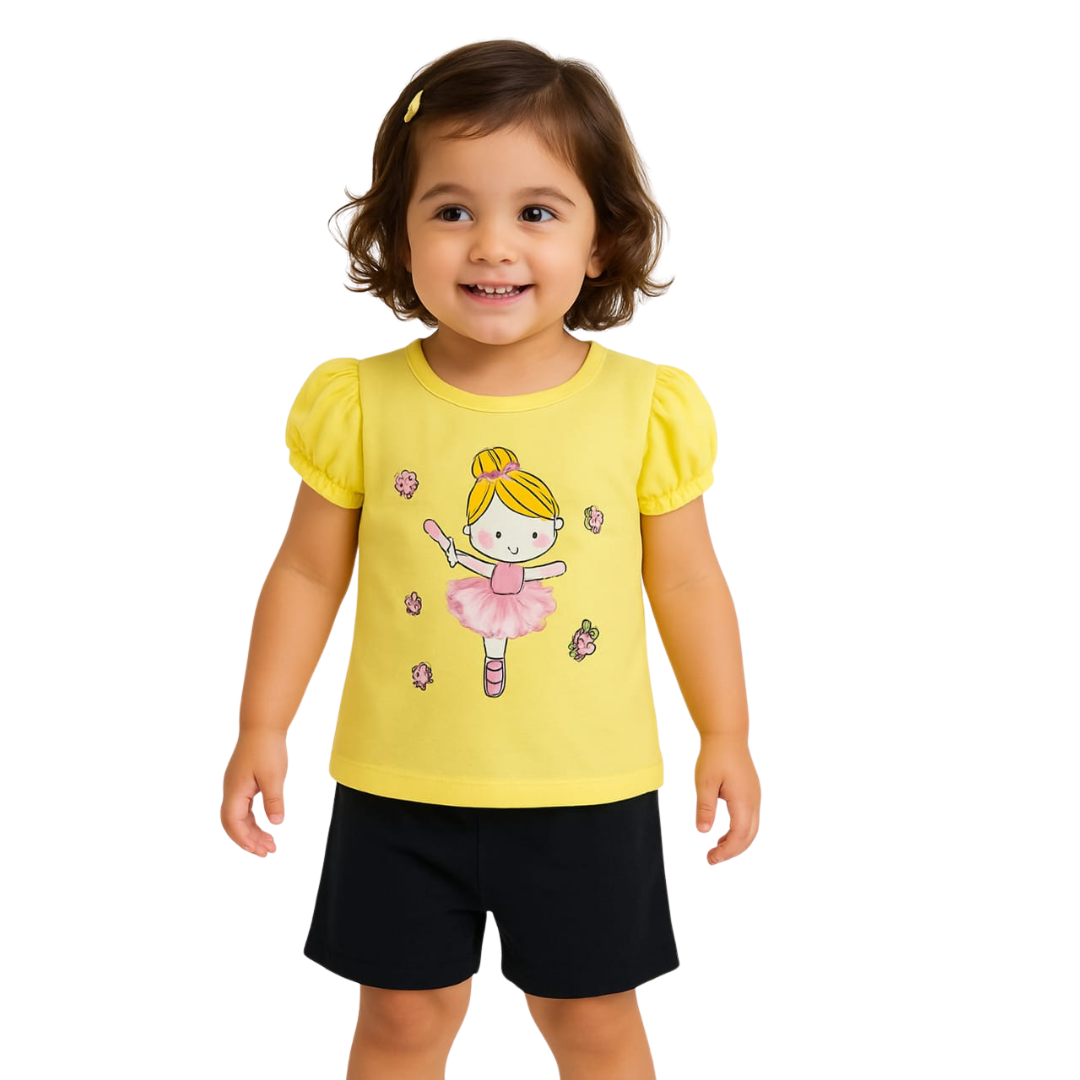 Baby & Kids 2pcs Printed T-shirt Set (3mths-6yrs)