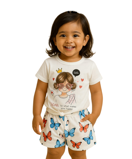 Baby & Kids 2pcs Printed T-shirt Set (3mths-6yrs)