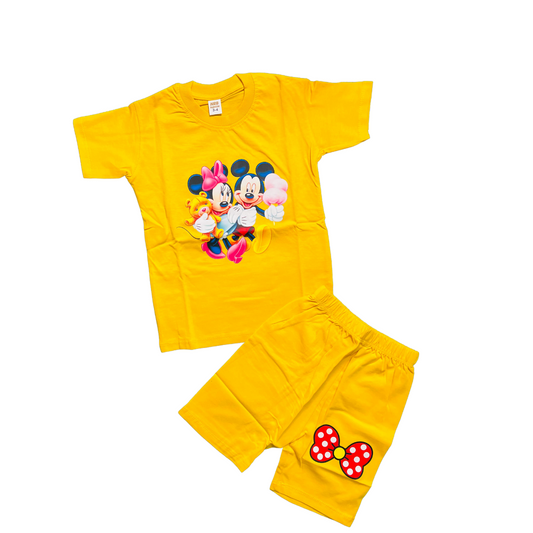 Baby & Kids 2pcs Printed T-shirt Set (3mths-6yrs)