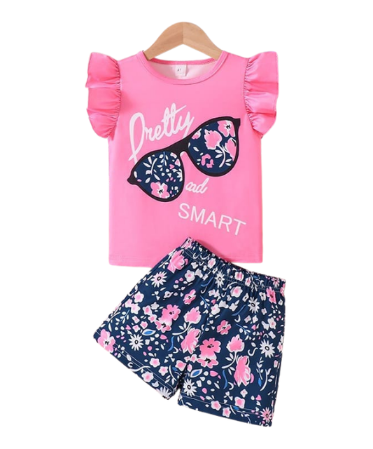 Baby & Kids 2pcs Printed T-shirt Set (3mths-6yrs)