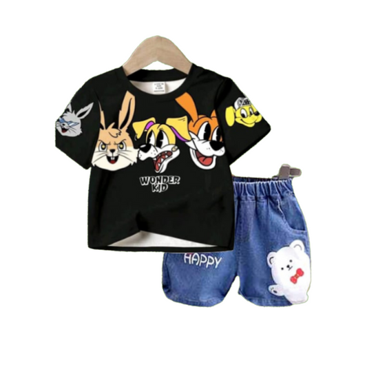 Baby & Kids 2pcs Printed T-shirt Set (3mths-6yrs)