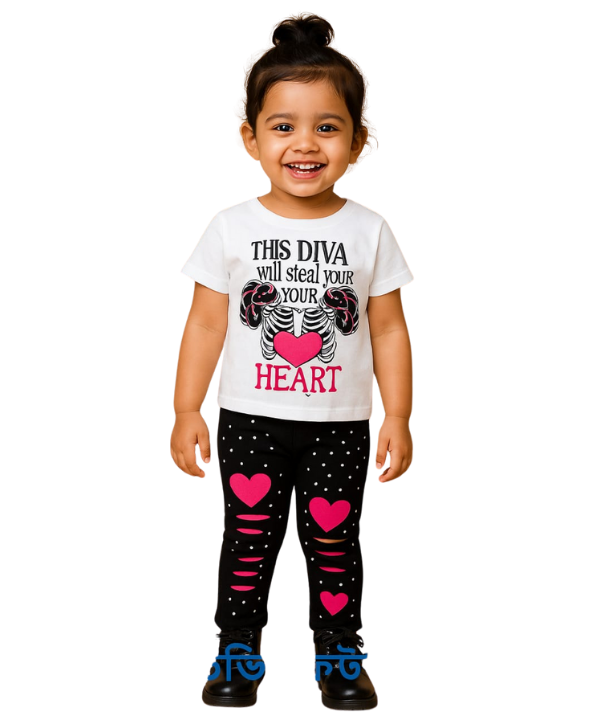 Baby & Kids 2pcs Printed T-shirt Set (3mths-12yrs)