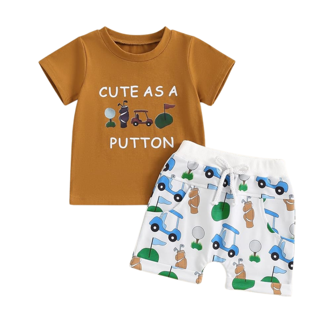 Baby & Kids 2pcs Printed T-shirt Set (3mths-6yrs)