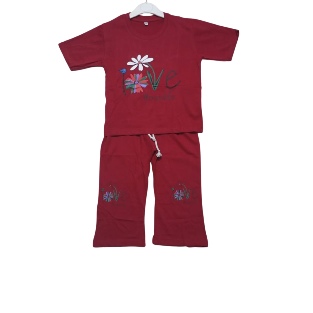 Baby & Kids 2pcs Printed T-shirt Set (3mths-12yrs)