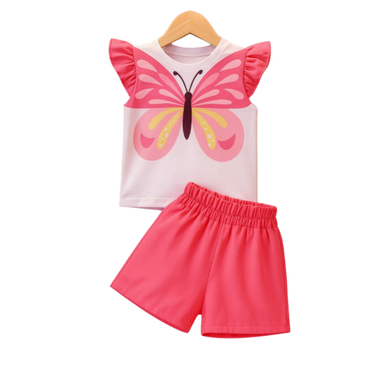 Baby & Kids 2pcs Printed T-shirt Set (3mths-6yrs)