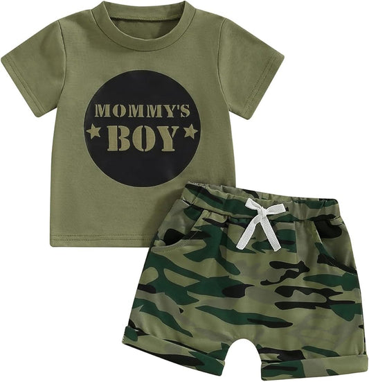 Baby & Kids 2pcs Printed T-shirt Set (3mths-6yrs)