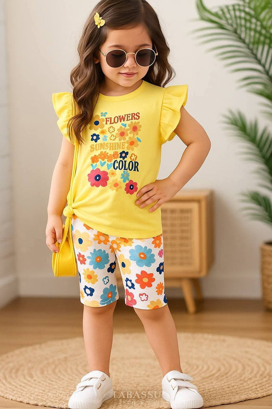 Baby & Kids 2pcs Printed T-shirt Set (3mths-6yrs)