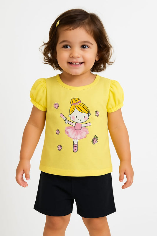 Baby & Kids 2pcs Printed T-shirt Set (3mths-6yrs)