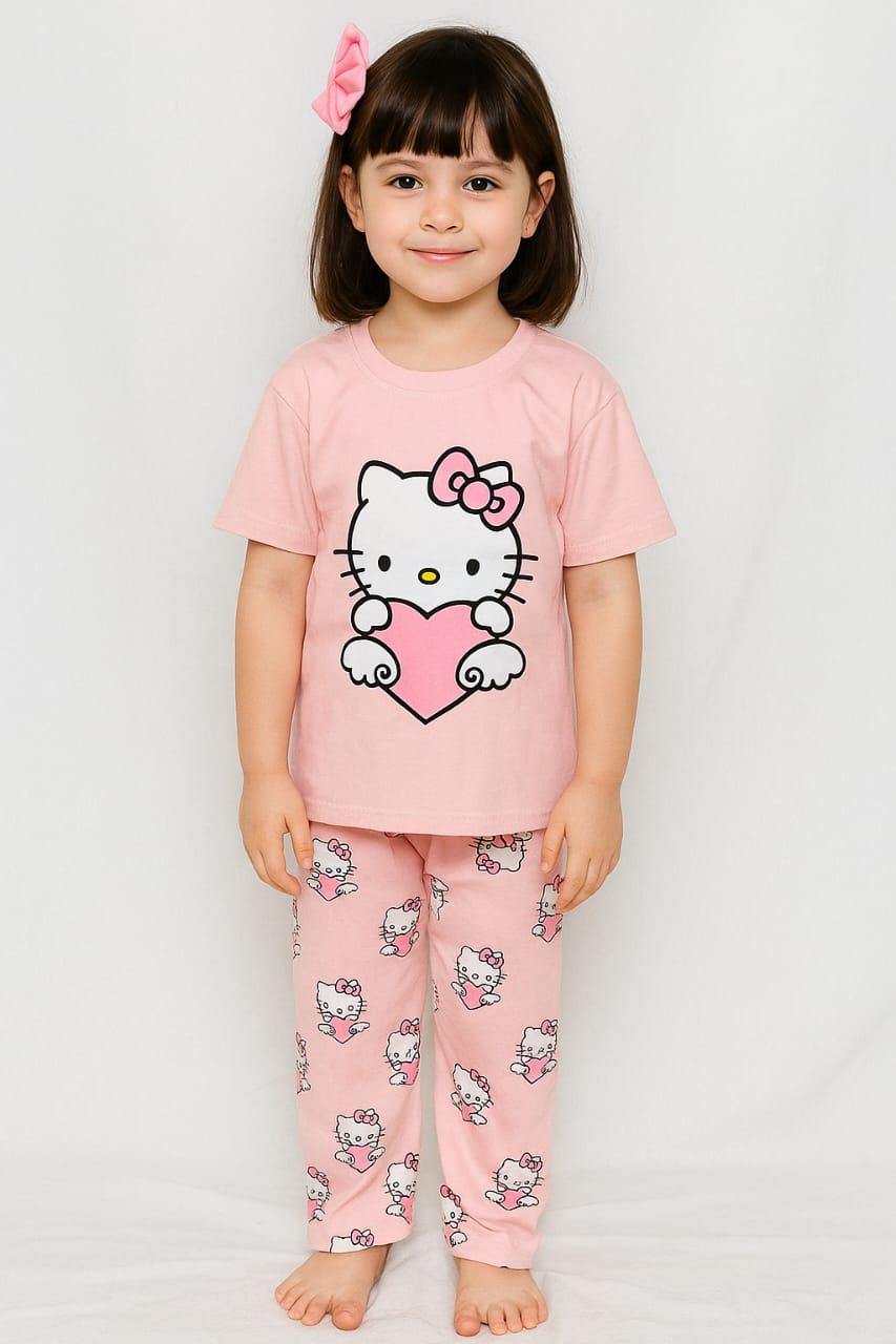 Baby & Kids 2pcs Printed T-shirt Set (3mths-12yrs)